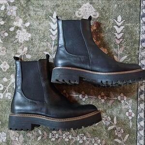 Sam Edelman Black Leather Chelsea Laguna Boots
